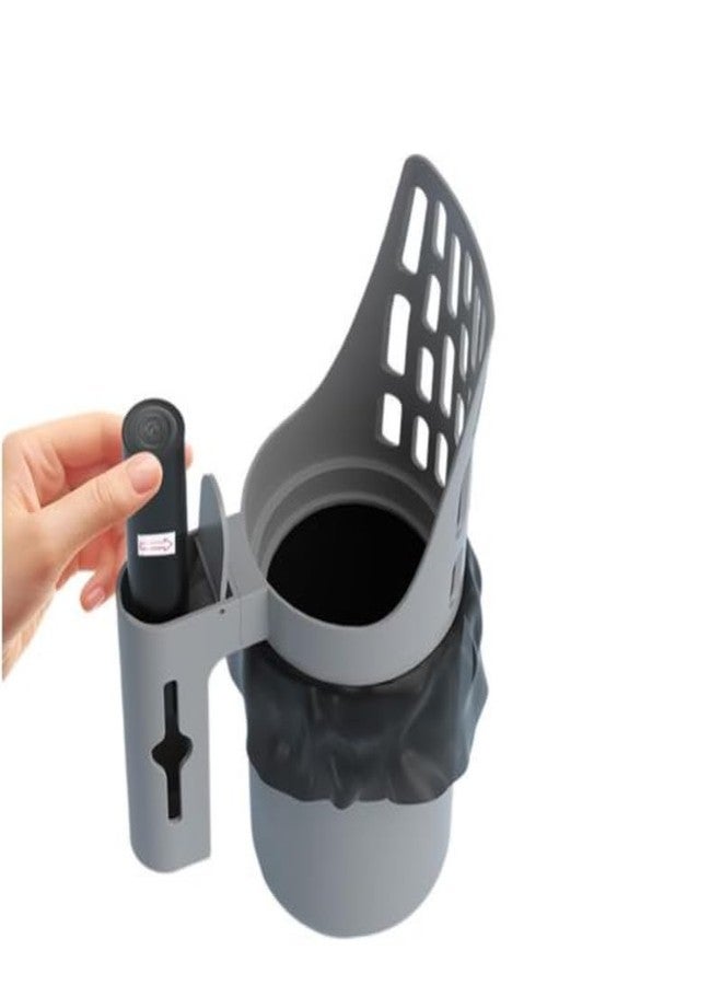 KittuPet مجرفة فضلات القطط البلاستيكية المتينة من كيتوبيت - مجرفة فضلات قوية وخفيفة الوزن للقطط - Image 2